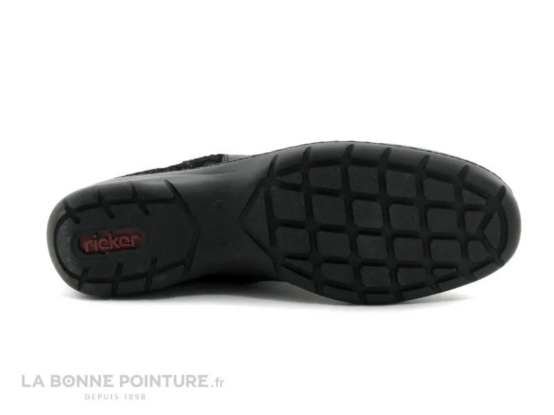 Achat chaussures Rieker Femme Boots, vente Rieker Z4363-00 Noir - Fourrure noire argent - Boots femme
