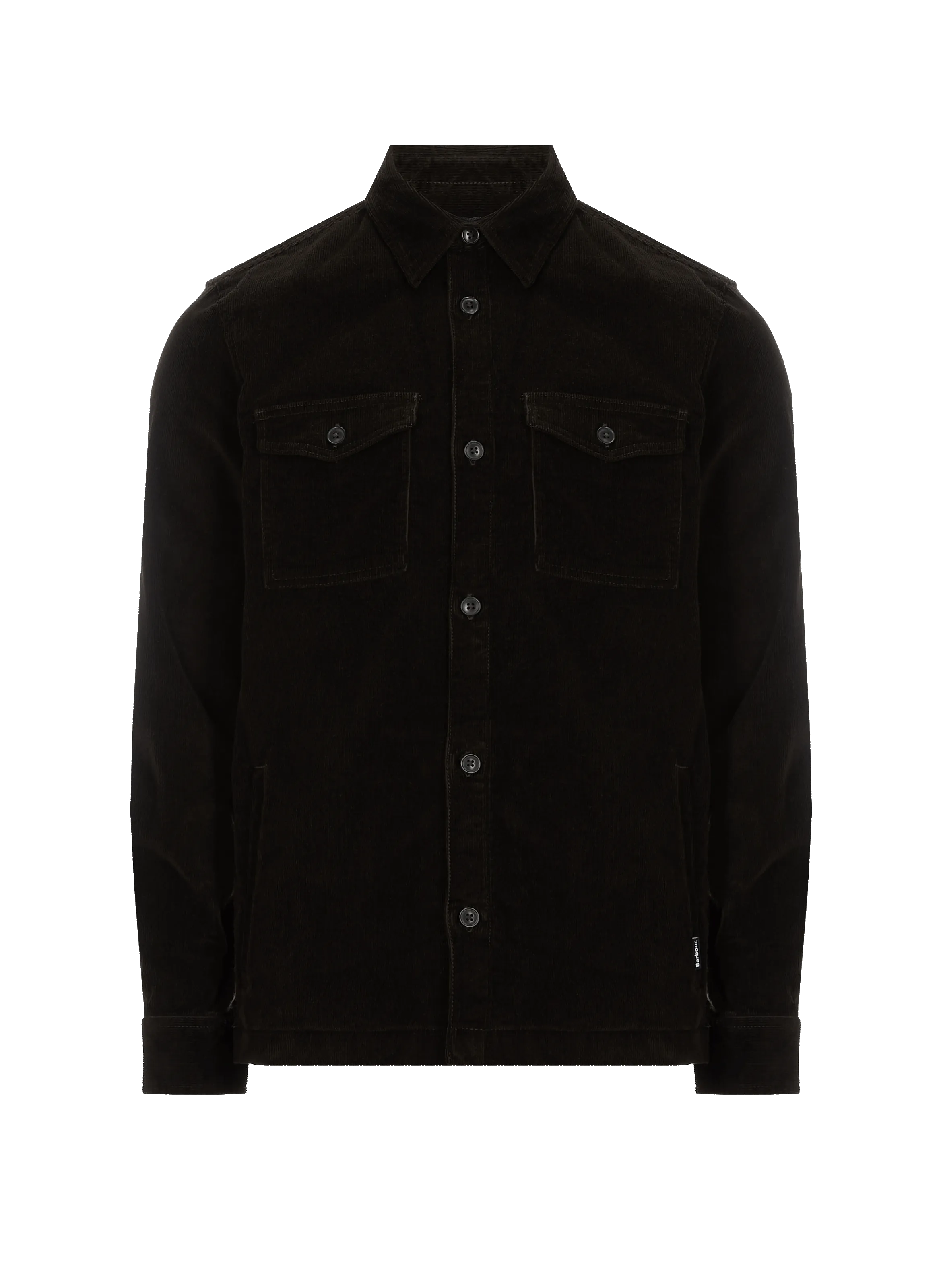 BARBOUR  Chemise velours en coton  - Vert