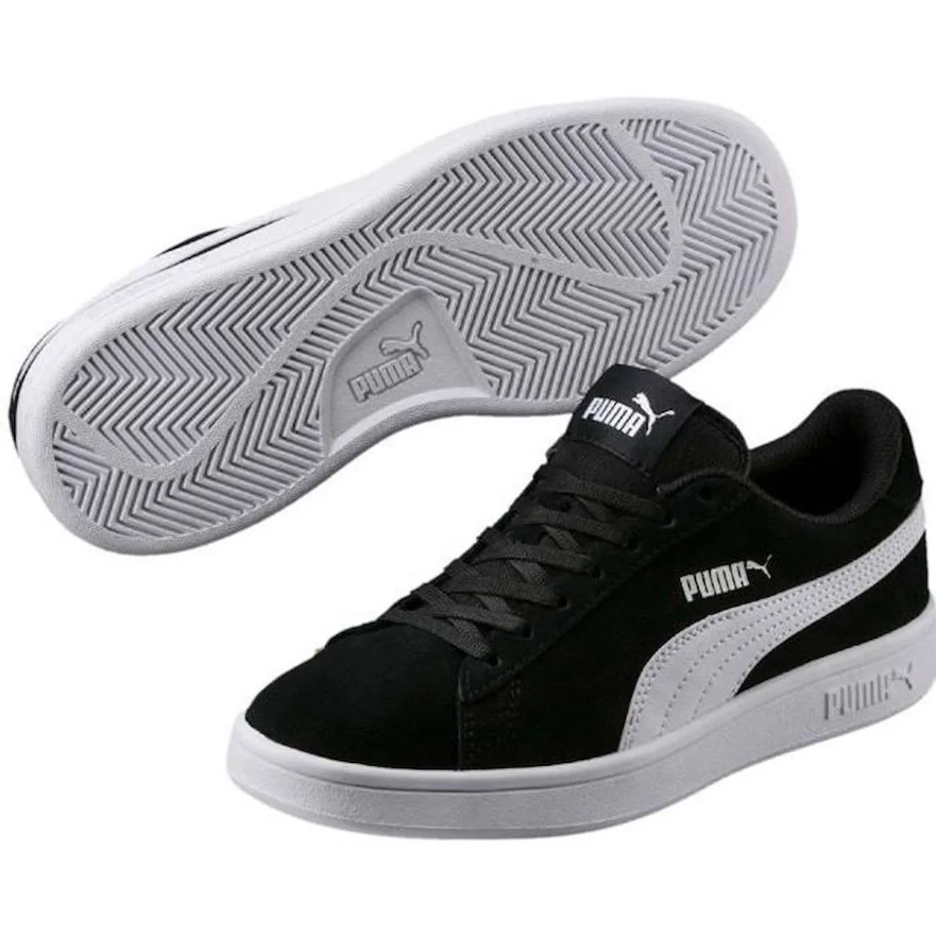 Basket Enfant Puma Smash v2 noir - Puma