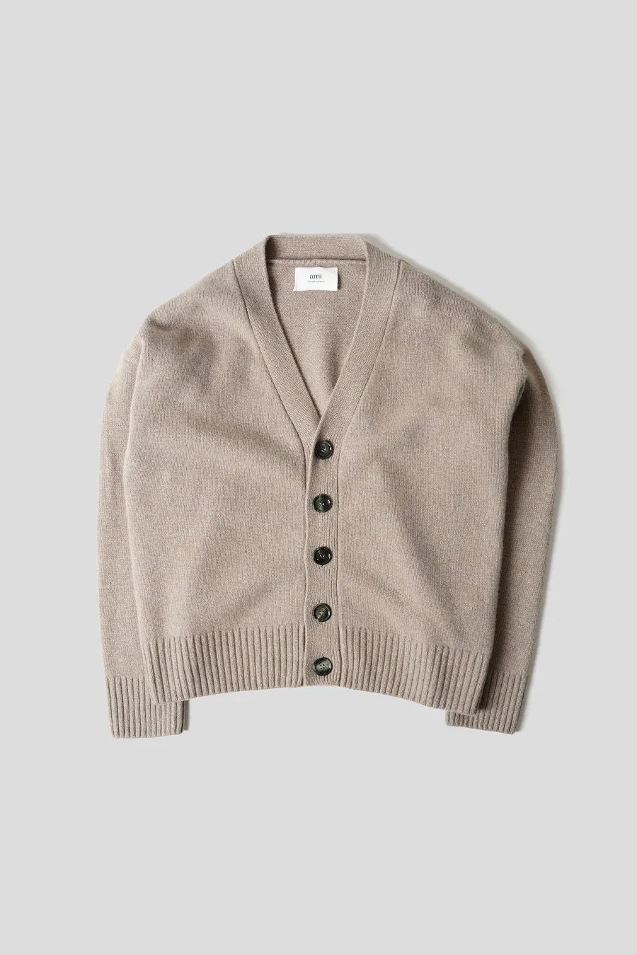 CARDIGAN LAINE CACHEMIRE TAUPE