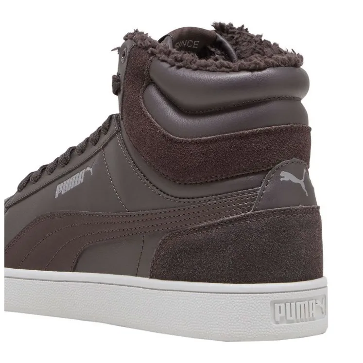 Chaussures Puma Shuffle Mid Fur Flat M 387609 03 brun