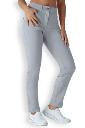 Comfort Stretch Pantalon 5 poches Femme - Jambe droite gris