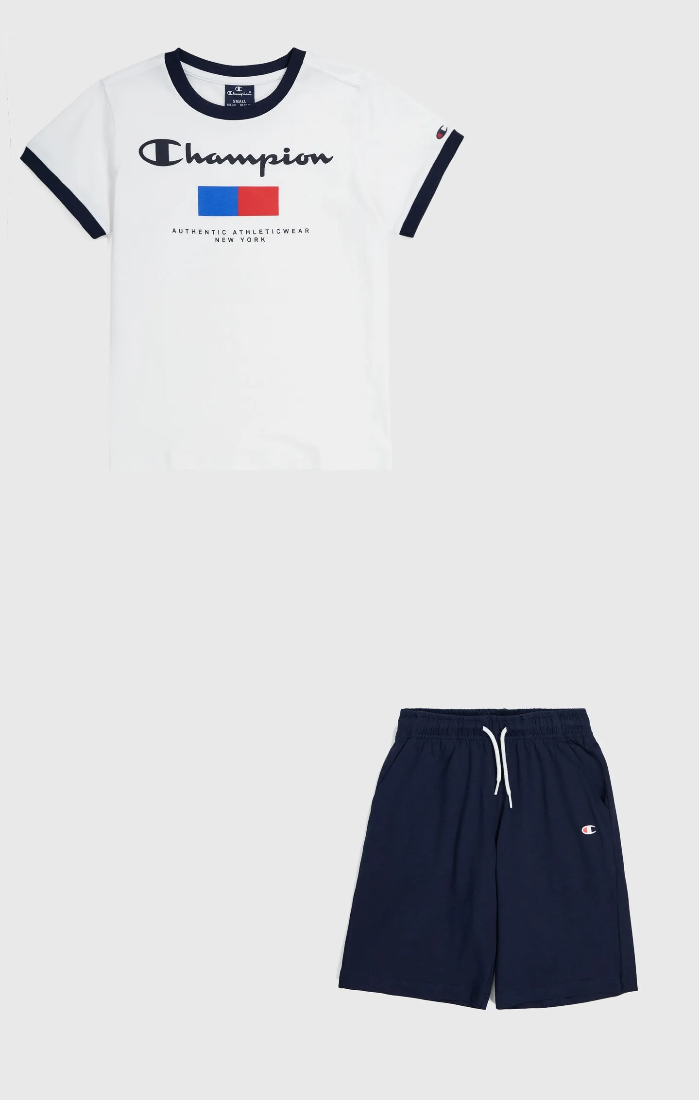 Ensembleen Coton à Bordure Contrastée pour Garçons | Champion France