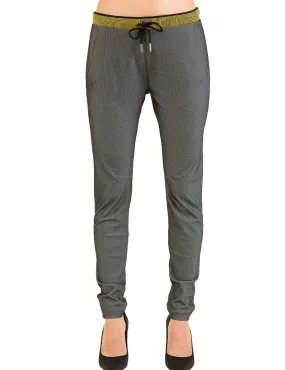 HBT - ECLECTIC DENIM | Chevrons Cruz Pantalon Femme Noir/Anthracite