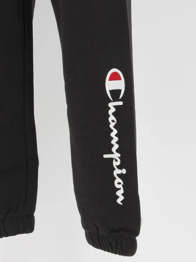Jogging elastic cuff logo brodé noir enfant - Champion | wimod