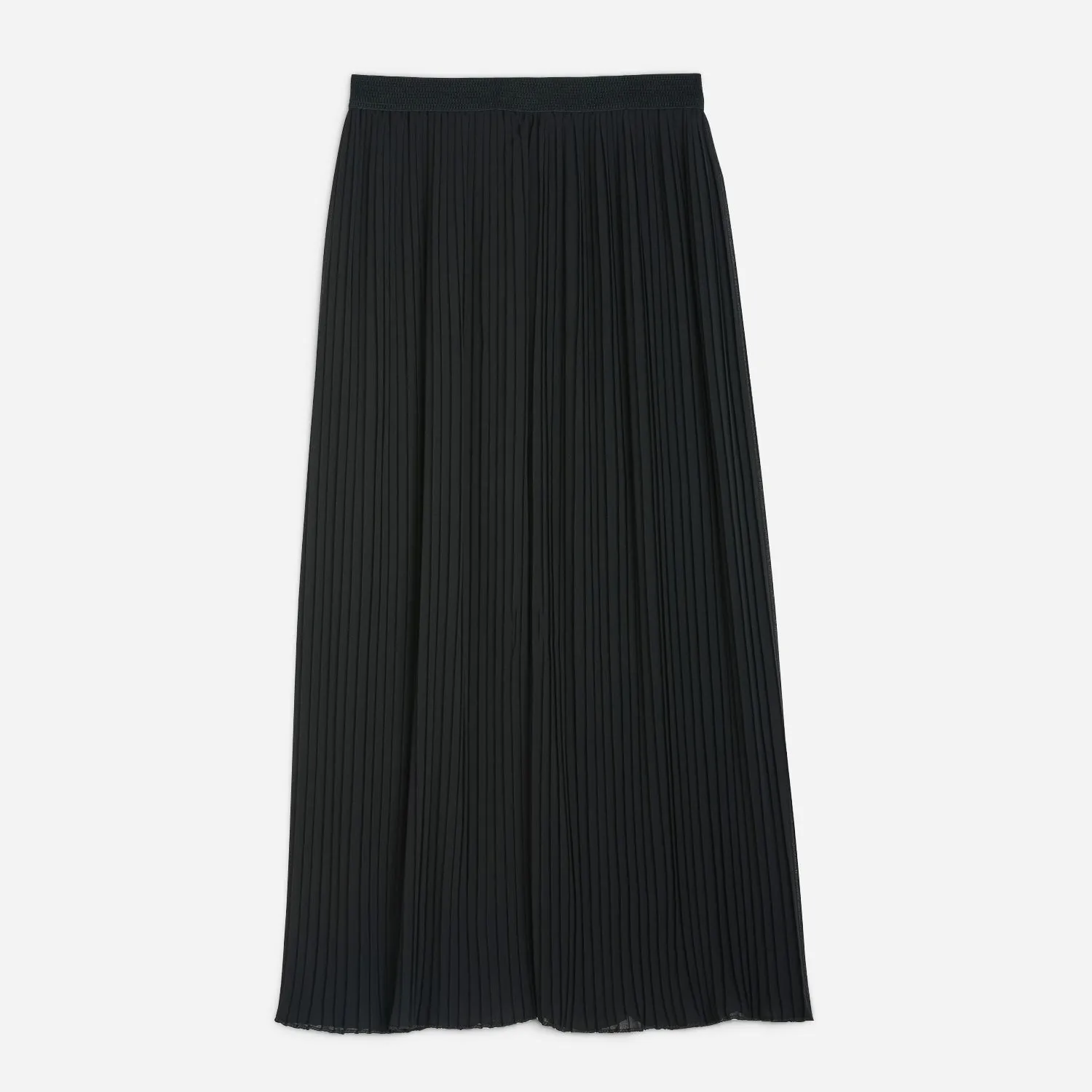 Jupe longue TEXTO noire plissée  - Textile femme Accessoires | ERAM