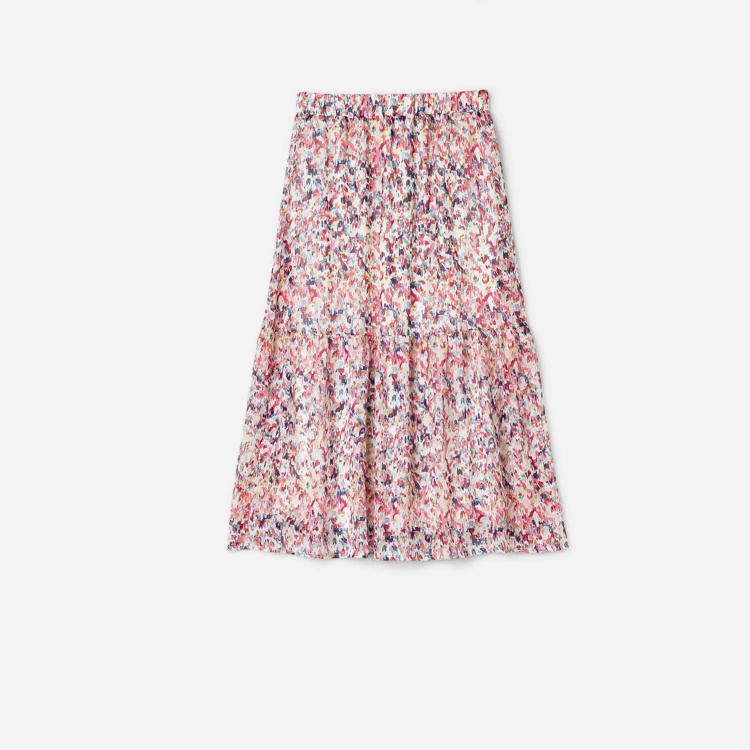 Jupe longue TEXTO écrue à imprimé tachiste - Textile femme Accessoires | ERAM