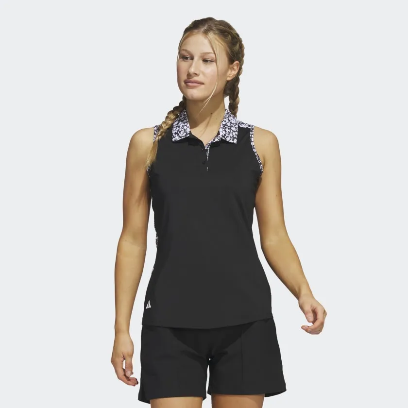 POLO ADIDAS ULTIMATE 365 PRINTED SANS MANCHES