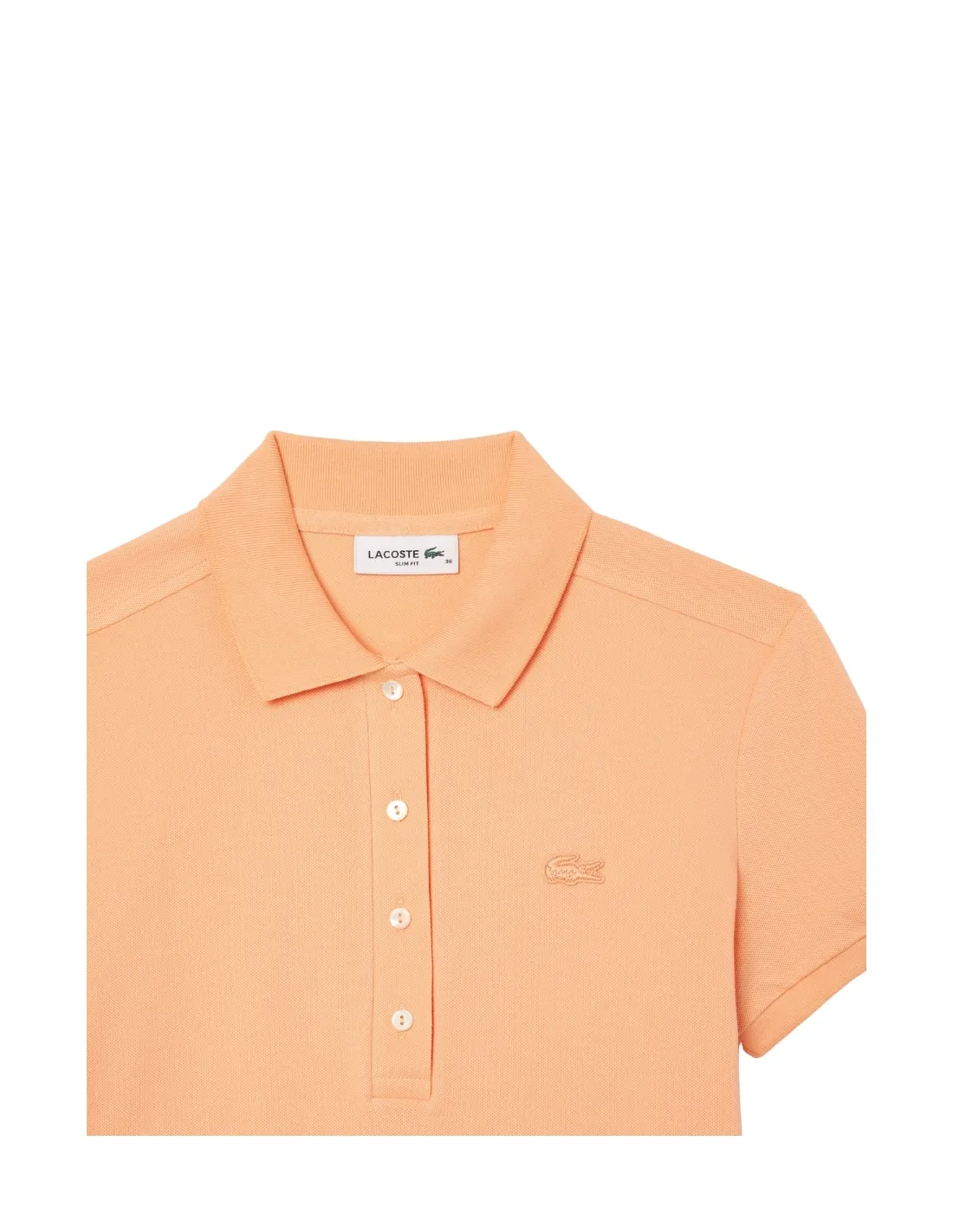 Polo Lacoste femme Ref 52088 IXY Orange clair