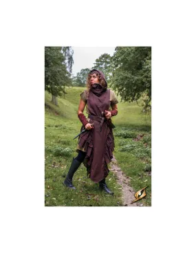 Robe médiévale femme Rebel Adelina en marron foncé ⚔️ Boutique Épées
