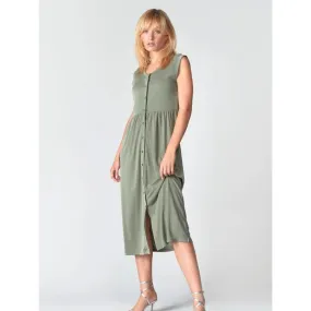 Robe tolypel lizard kaki femme - Le Temps Des Cerises | wimod