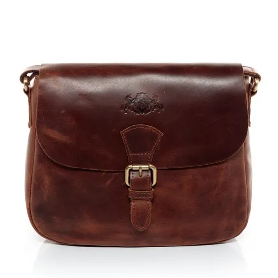 sac à main porté épaule cuir véritable nature durable marronnier ELLIE sac en cuir avec bretelle
