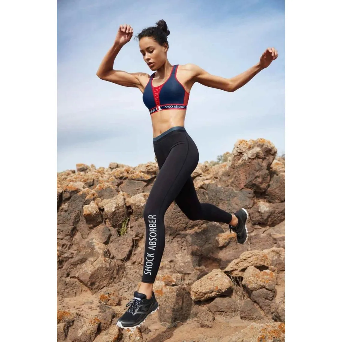 Soutien-Gorge sport bleu et rouge Champion  | 3 Suisses