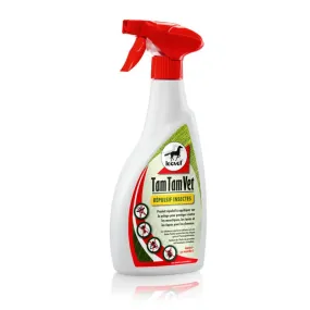 Spray répulsif efficace contre les taons, les tiques, et les moustiques.