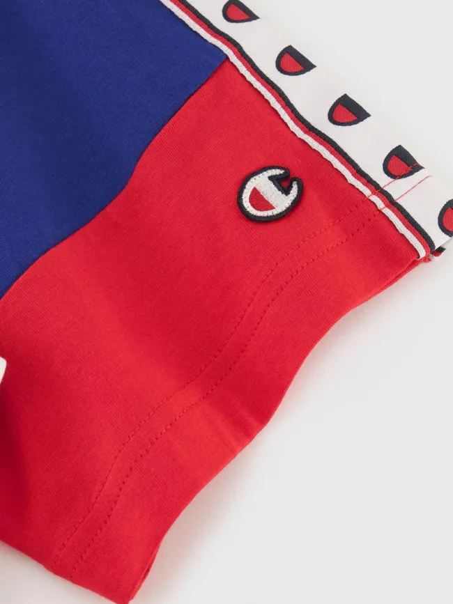 T-shirt crewneck logo tricolore blanc homme - Champion | wimod