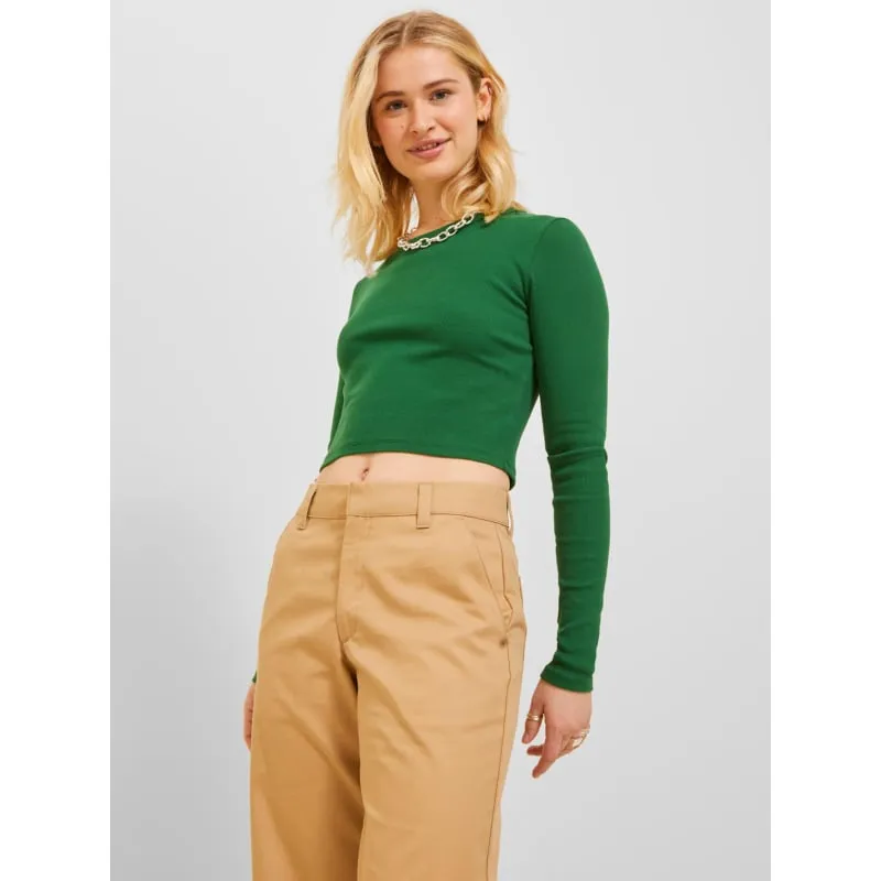 T-shirt crewneck uni petit logo beige femme - Champion | wimod