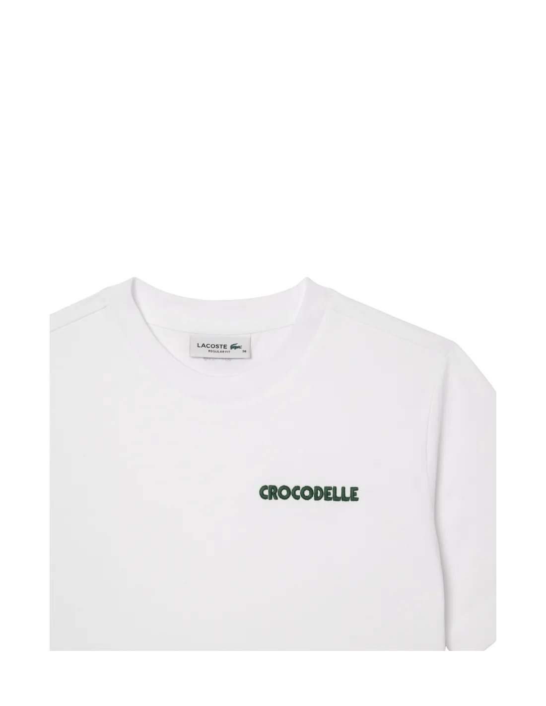 T shirt femme Lacoste Ref TF7267 001 Blanc